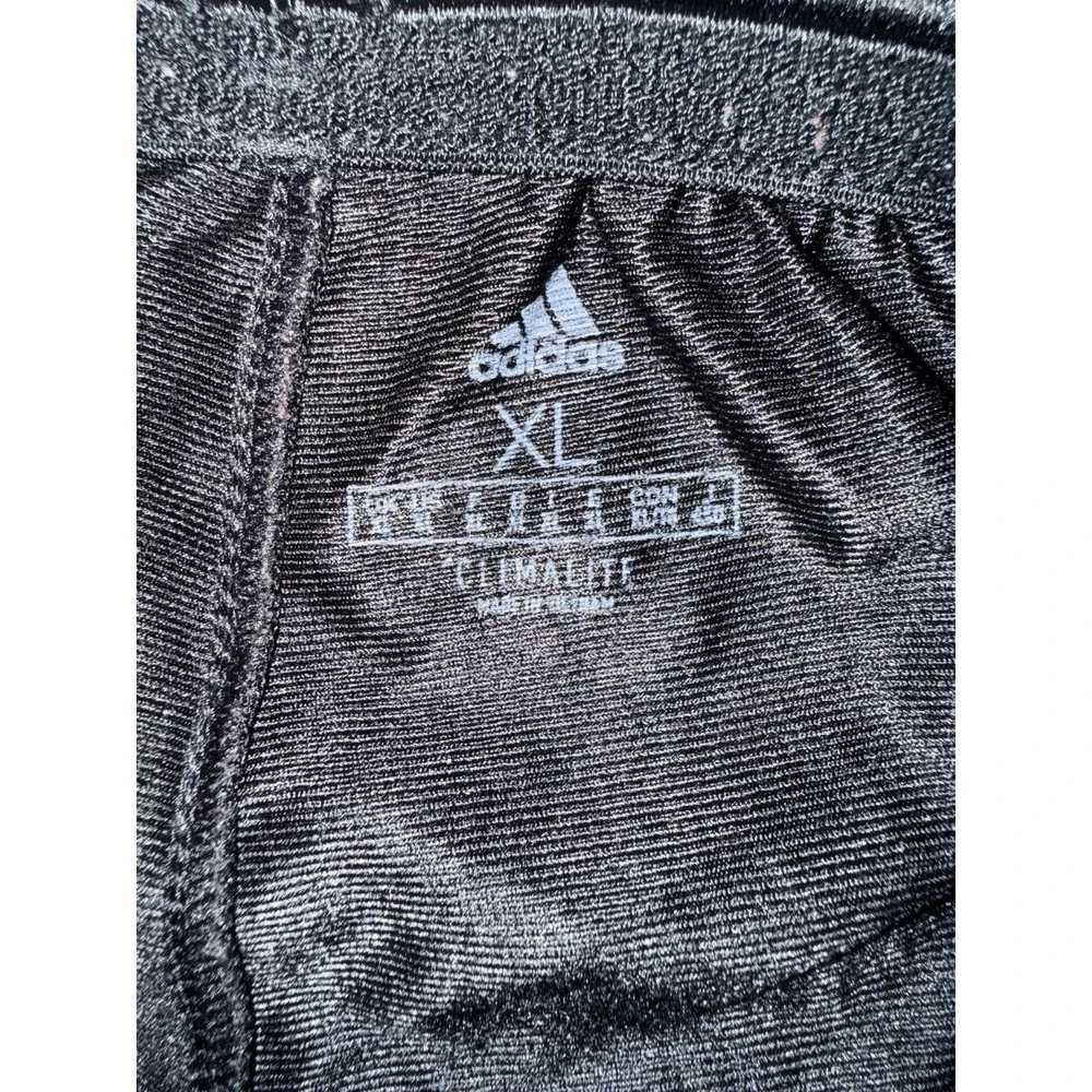 Adidas Dazzle Climalite Swishy Pants Men's XL Black White Stripe Shiny Y2K Style